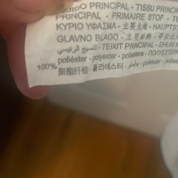 Zara pink dress with black trim sleeveless with scarf like sleeves V neck.M poly - Picture 5 of 11